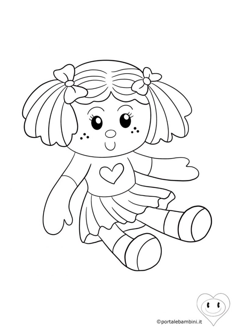 Bambole Da Colorare stampa Gratis Portalebambini it
