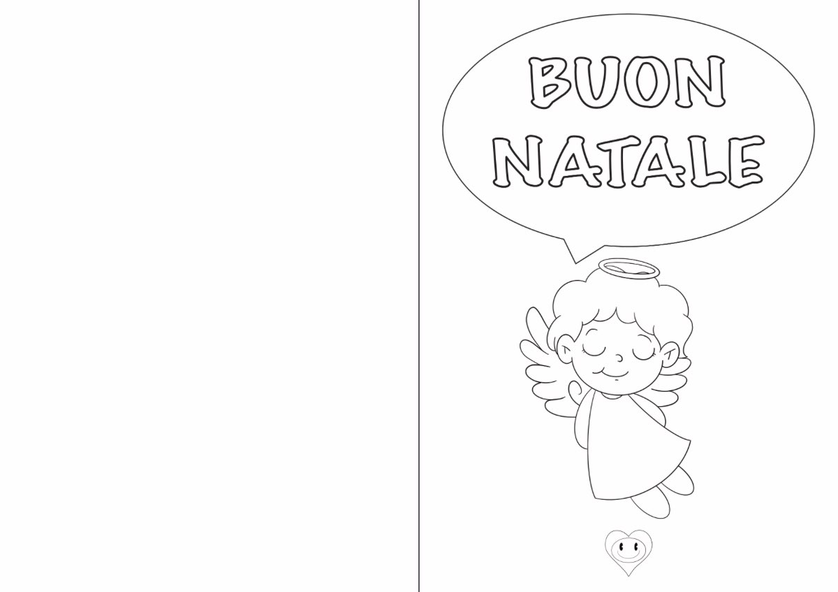 Biglietti di Natale da Stampare e Colorare | portalebambini.it