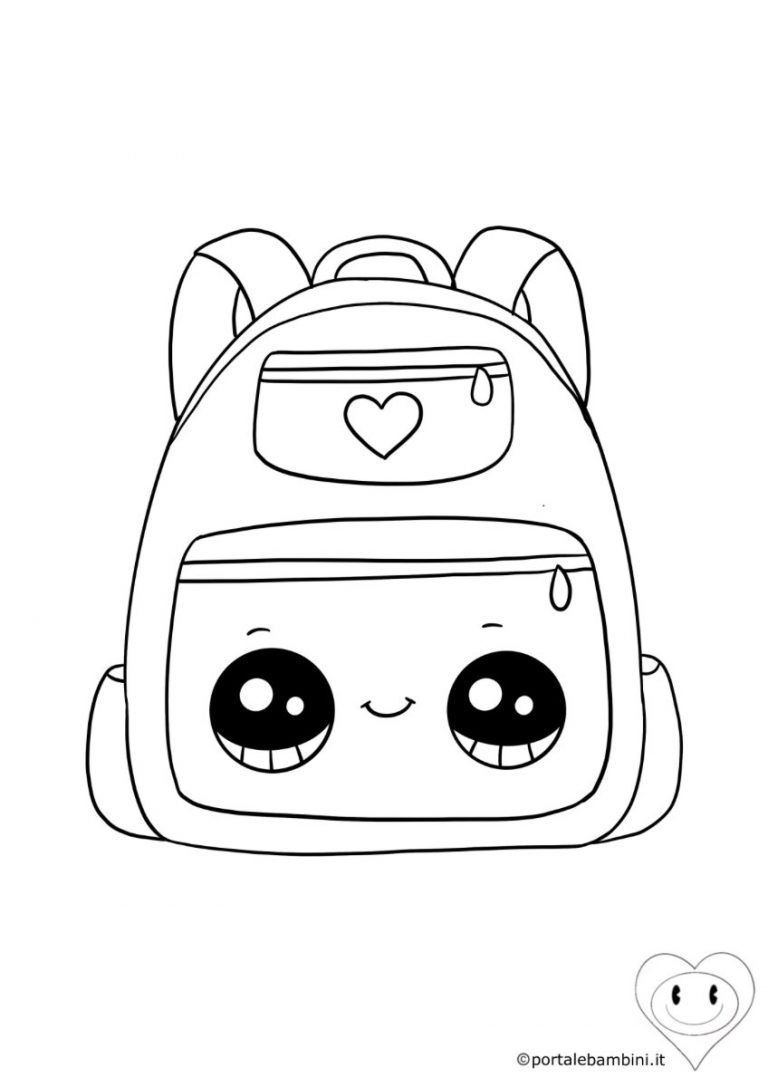 Zaino Scuola Bambini HUGS IDEA - Stampato Big Eyes, Leggero, 20 Litri, Tasca Laptop, Spallacci Imbottiti - 4