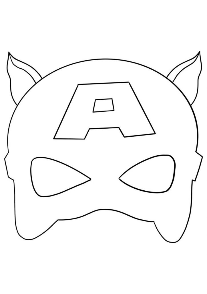 maschere dei supereroi da stampare e colorare 5
