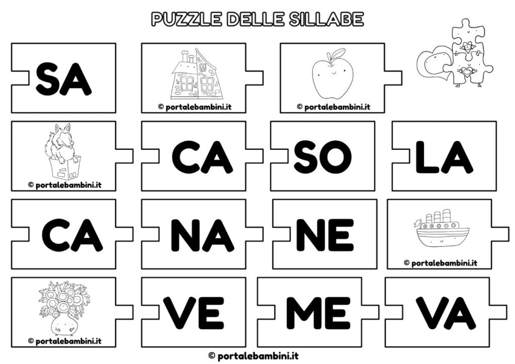 Sillabe Schede Prima Didattiche Lettera Actividades Logopedia Silabas 