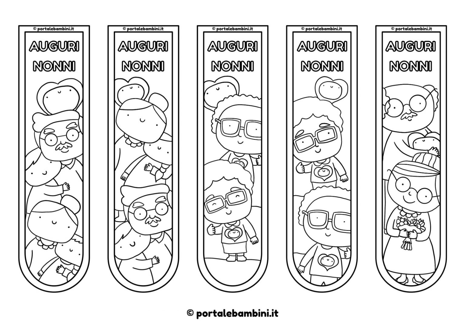 Segnalibri Per La Festa Dei Nonni Portalebambini it