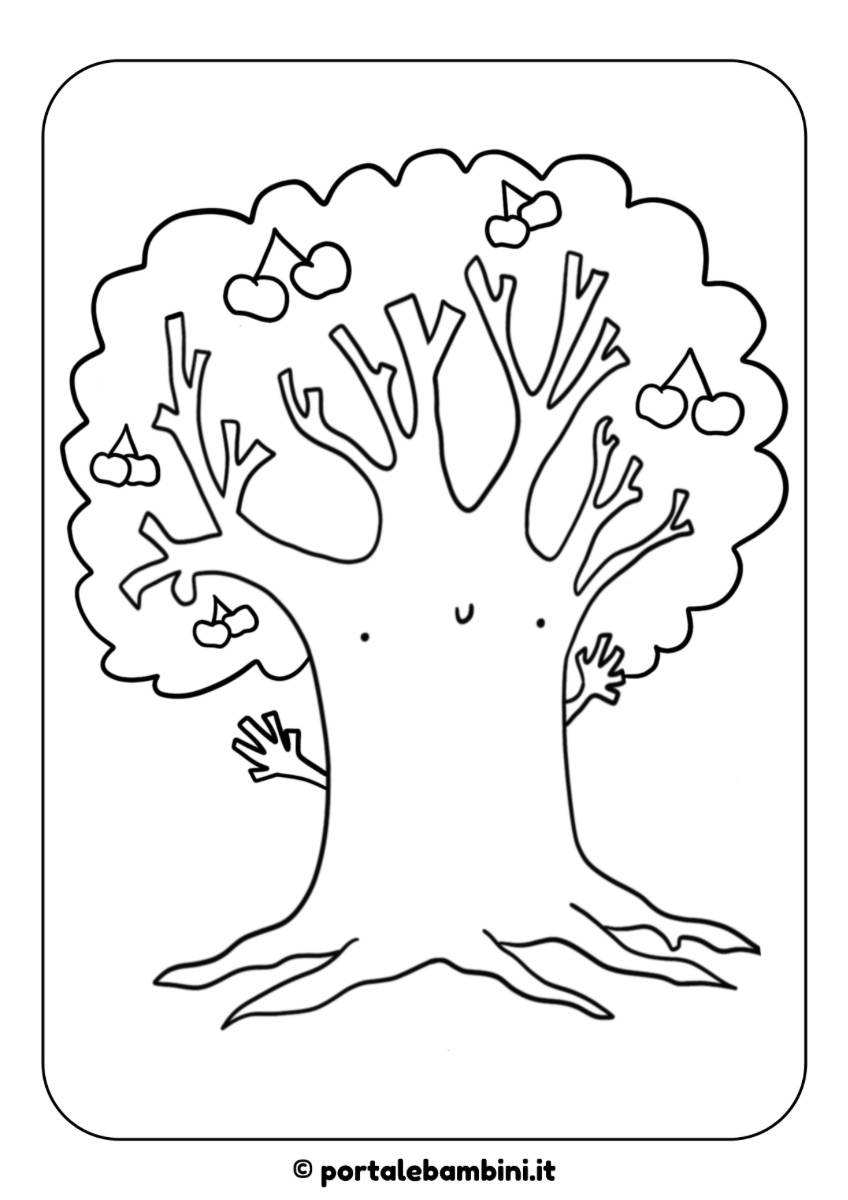 Pagina Da Colorare Albero Ghianda Pagina Da Colorare Albero Ghianda