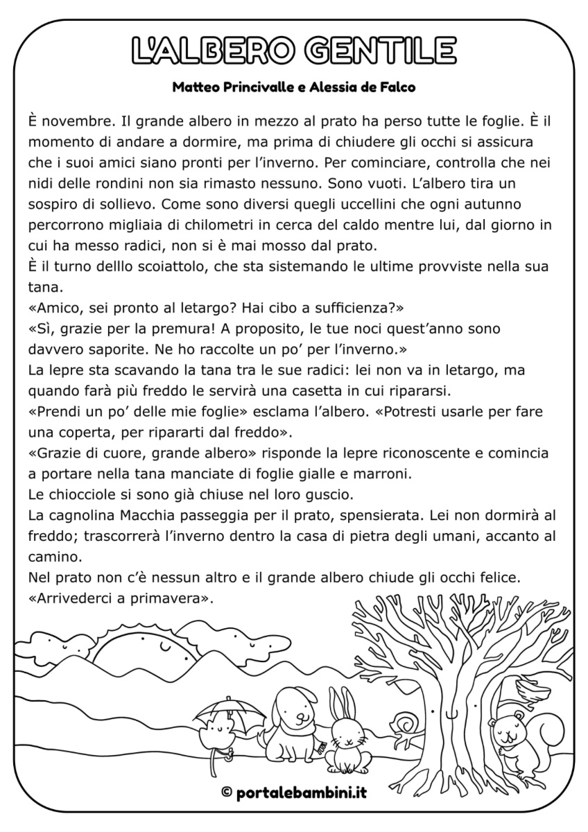 L'albero gentile | portalebambini.it