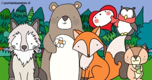 animali del bosco da colorare