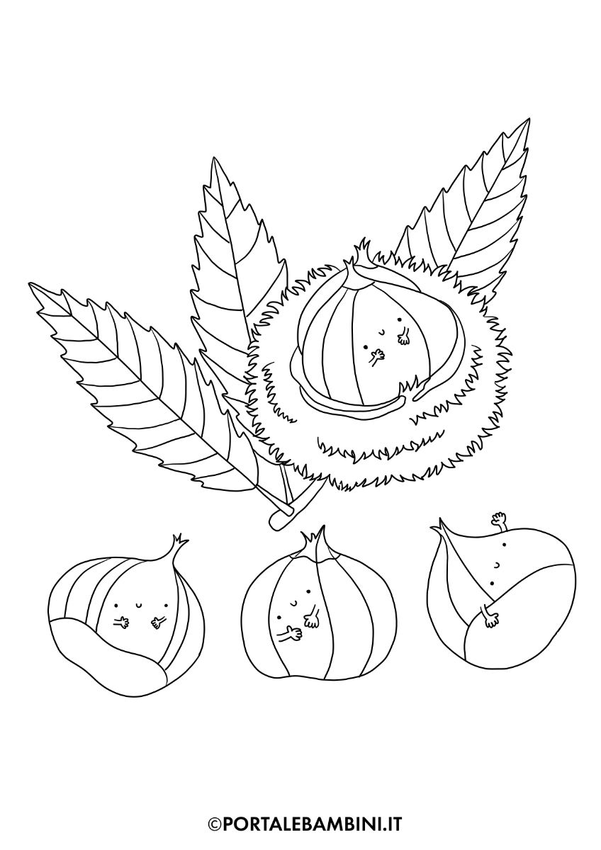 disegni-castagne-da-colorare-stampa-gratis