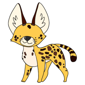 disegni immagini illustrazioni serval