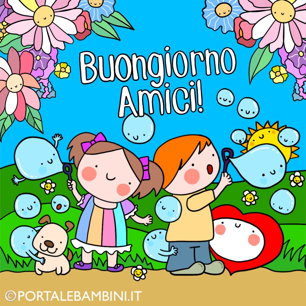 Buongiorno Amici immagini Gratis Portalebambini it
