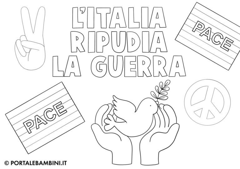 Disegni Sulla Pace Scuole Medie Semplici Disegni sulla Pace da Colorare