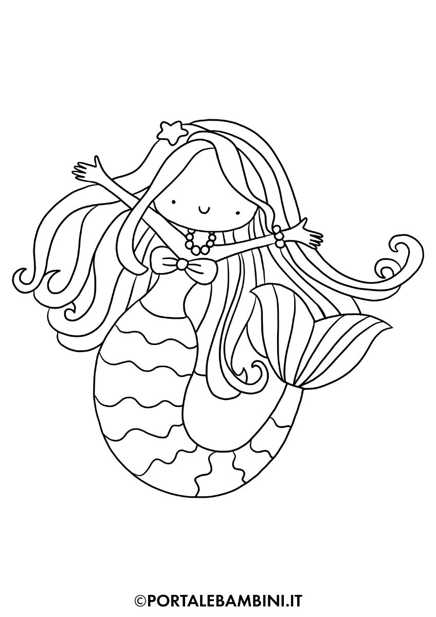 Sirene Da Colorare stampa Gratis Sirene Da Colorare stampa Gratis