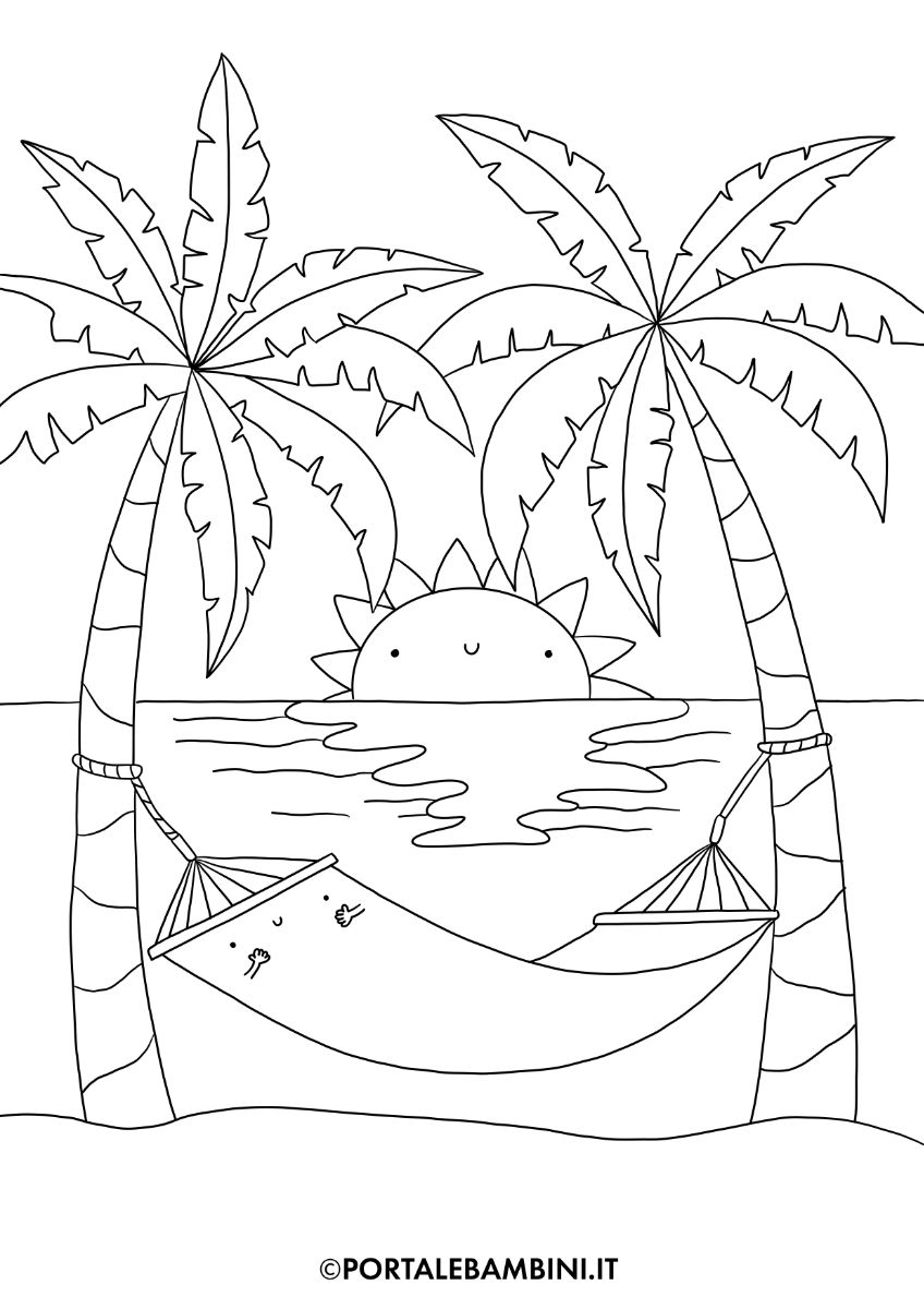Disegni Spiaggia Da Colorare Stampa Gratis Disegni Spiaggia Da Colorare Stampa Gratis