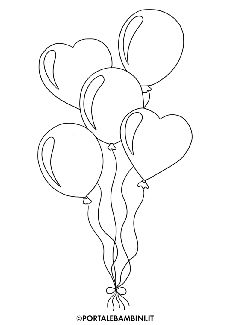 Disegni di Palloncini da Colorare